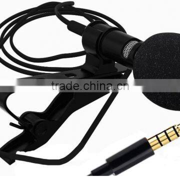 HOT Mini Smartphpne Recording Lapel Microphone , Omni-directional Portable Clip-on Microphone For Teaching , For Conference