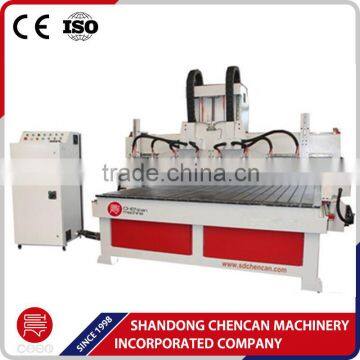 Multi Heads CNC Router 4 Axis for Wood Furniture Carving Machine