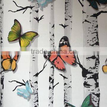 colorful butterfly vinyl wallpaper