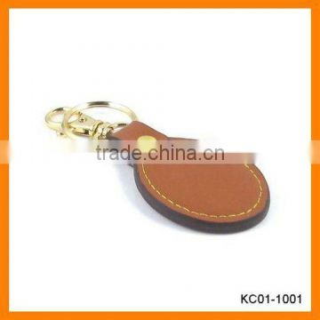 Metal Key Ring PU or Leather Tag KC01-1001