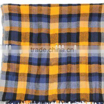 pure cashmere worsted plaid pahsmina shawls