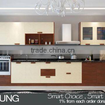 Homesung Low Price and High Quality Modern White Lacquer Kitchen Cabinet