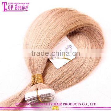 No Shedding No Tangle Tape In Hair Unprocessed Virgin Brazilian Tape In Hair Extentions