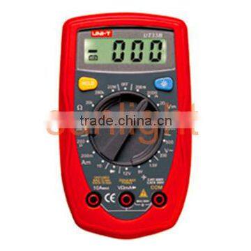 Portable Digital Multimeter, AC/DC/Resistance UT33B