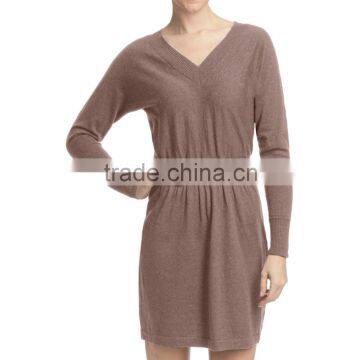 15JWT0113 woman summer cotton cashmere sweater dress