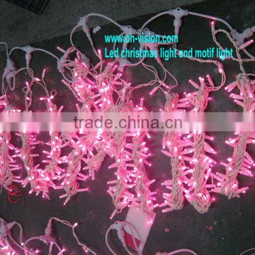 pink color IP 65 wedding light curtain/fairy light curtain/