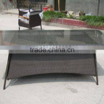 Outdoor Garden PE Dubai Dining Furniture Dining Table And Chairs ESR-9493