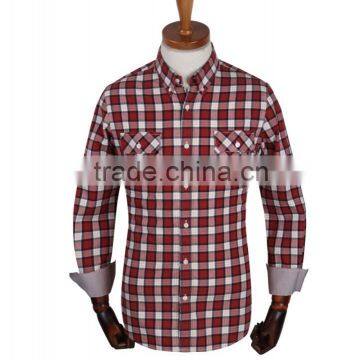 100%cotton One Side Brush Twill Check Fabric photo-2