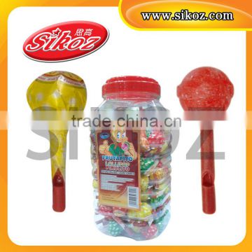 12g fruit lollipop with whistle SK-B107