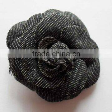 Decorative Handmade Jean Material Fabric Flower for Dress