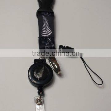 wholesale promotion retractable id badge holder with lanyard