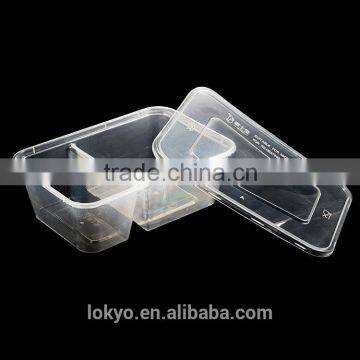 Disposable pp Plastic Microwave Safe Food Container 2 Compartments Takeaway Food Container photo-5