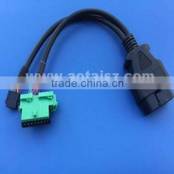 24v obd2 connector obd wire harness customized obd cable