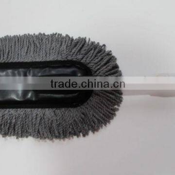 gray microfiber car cleaning brush telescopic handle