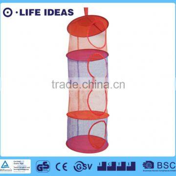 4 lattice hanging closet bucket organizer rainbow color