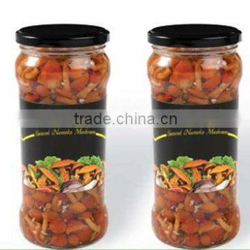 Marinated Nameko Mushrooms in glass jars 314ml,580ml,720ml packed