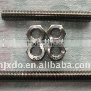 904L/1.4539 stainless steel fastener full thread stud bolt/threaded rod