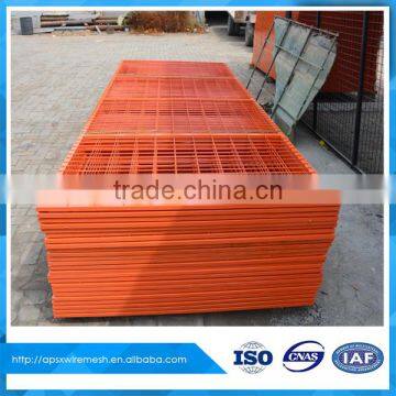 orange PVC coated Welded Frame panel wire mesh fence