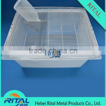 Durable HDPE mouse size lab rodent breeding cage.