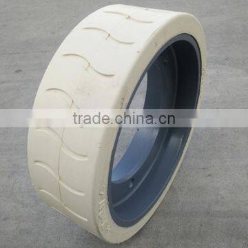 Airless Tire Rim Solid Wheel for JLG Scissor Lift Platform 323*100 406*125 photo-3