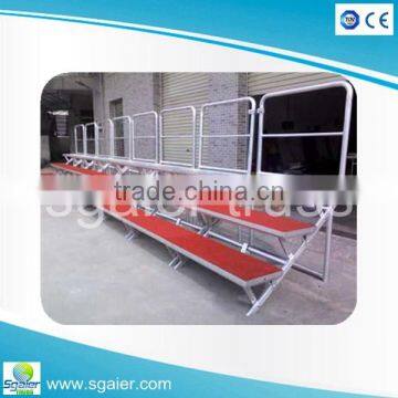 China Supplier Mobile Portable Stage Platform Choral Risers for Sale