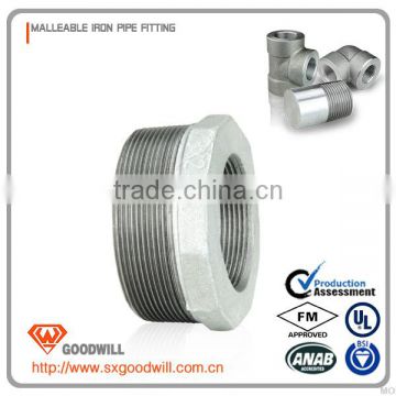 british standard pipe fittings hex head thread bushing