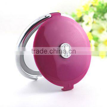 LED Folding Black Compact Travel Makeup Mirror 2 Sided 10X Magnified And 1X True View With LED Lights photo-5