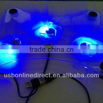 LAPTOP COOLER COOLING PAD 3 FAN with led light ,cooler pad with 3 fan led , cooling pad with 3 fan led light stock products