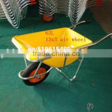 plastic tray with aluminium frame wheelbarrow for japan market