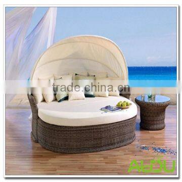 Audu Outdoor Garden Wicker Sofa Bed