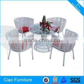 Table and chair PE rattan garden leisure furniture