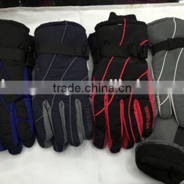 2015 Fashion Useful leather ski gloves