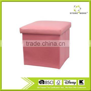 FOLDING LEATHER OTTOMAN FOR SHOES photo-2