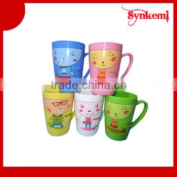 Reusable printed plastic tea cup