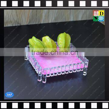 High Quality Plexiglass Fruit Holder Snack Dish Acrylic Food Tray photo-2