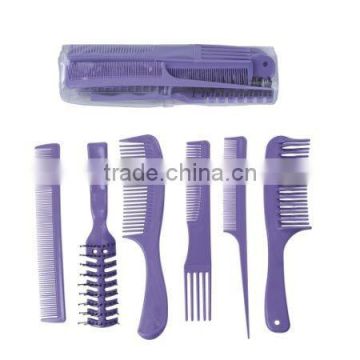 6pcs comb set, plastic comb, hair comb