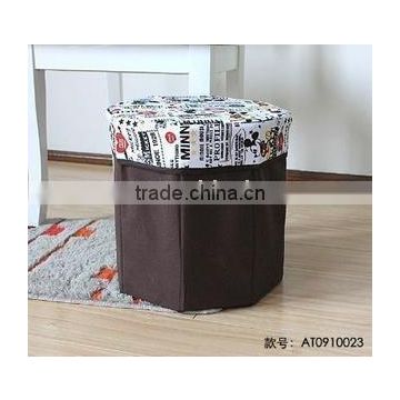 round foldable storage stool