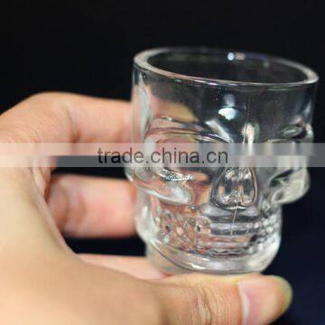 50ml Mini Clear Skull Glass Cup for Strong Whisky photo-6
