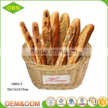 Wholesale China Customized Wicker Rising Empty Handmade Designer Fruit Bread Basket photo-6