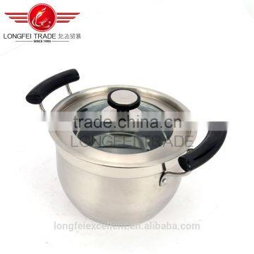 China Yiwu Cheap Useful 3pcs Stainless Steel Cooking Pot Set photo-3