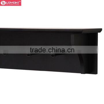 Wooden Wall Shelf With Coat Hooks for Indoor Room Wall Decoration Wall Floating Shelf With Wooden Clothes Pegs photo-3