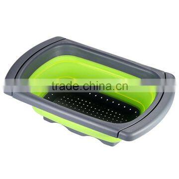 Foldable Plastic Sink Colander/foldable Plastic Colander photo-4