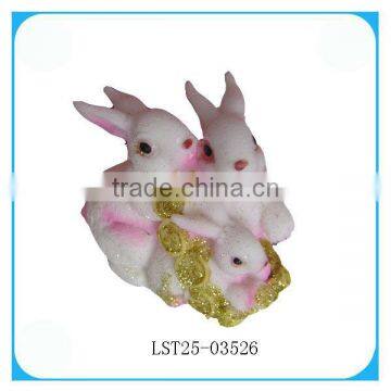 2013 New Designed Funny Rabbit Shaped Resin Money Box