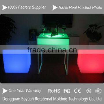 Folding Plastic Led Table/bar Cube Tank/led Office Commercial Table photo-4
