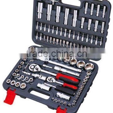 108PCS 1/2" 1/4" GERMANY FORCE MULTIFUNCTIONAL MECHANICAL SOCKET SET HAND TOOL SET