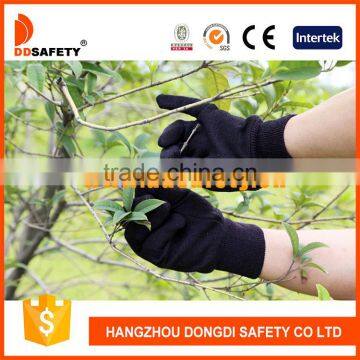 DDSAFETY 2017 Working Safety Glove Brown Jersey Straight Thumb Knit Wrist Working Gloves photo-2