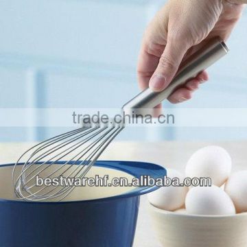 2016 practical silicone egg beater with PS /PVC/wood/steel handle