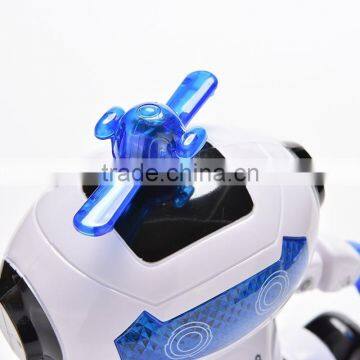 Dongguan ICTI Plastic Electric 360 Degree Rotation Dancing Robot / Lighting Robot / Moving Robot With Light and Music photo-6