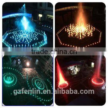 Stainless Steel Outdoor Colorful Running Music Water Speaker Fountain