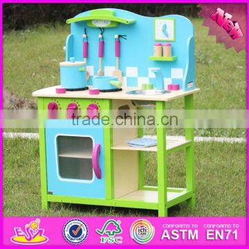 2016 Best Sale Preschool Pretend Play Wooden Boys Toy Kitchen W10C181 photo-4